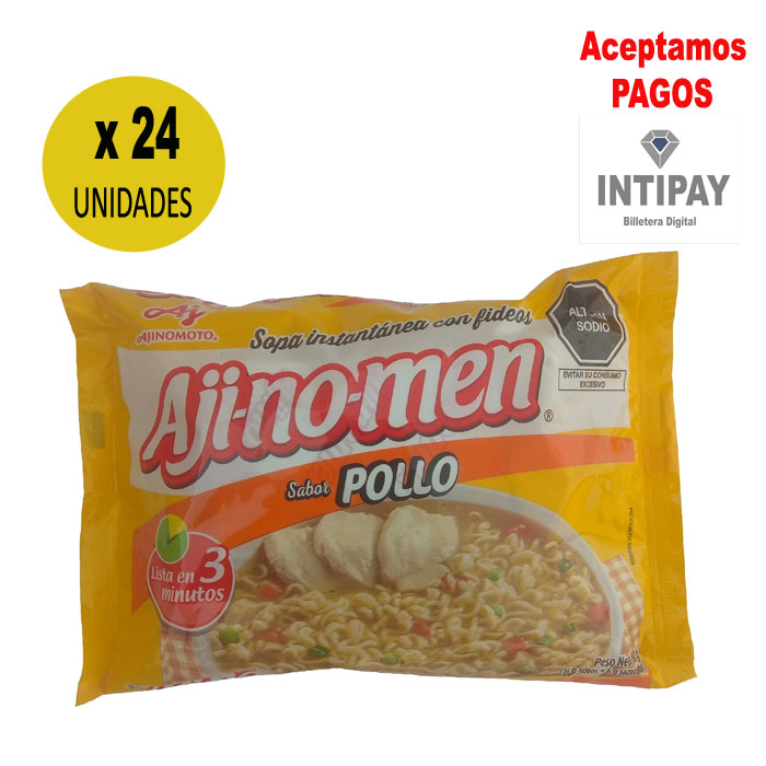 Sopa Instantánea Sabor Pollo Aji-no-men 80g x 24 PQT